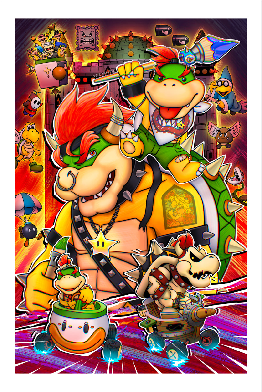Bowser & Jr. | Sticker