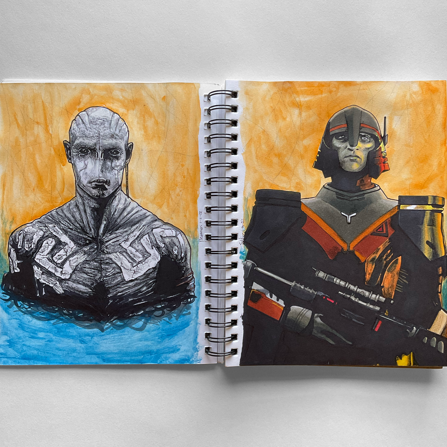 Eclipse: Drummer x Soldier - Spread | Traditional Drawing