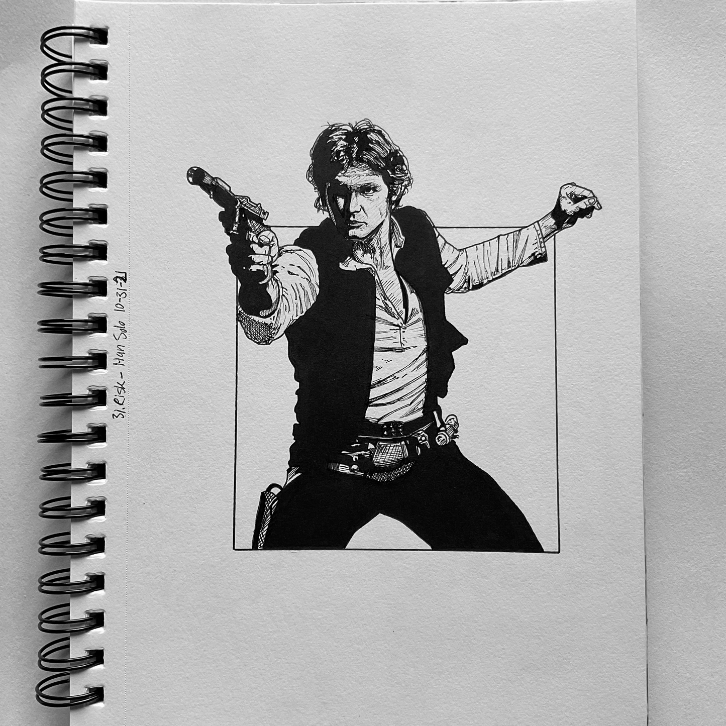 Han Solo: Harrison Ford | Traditional Drawing
