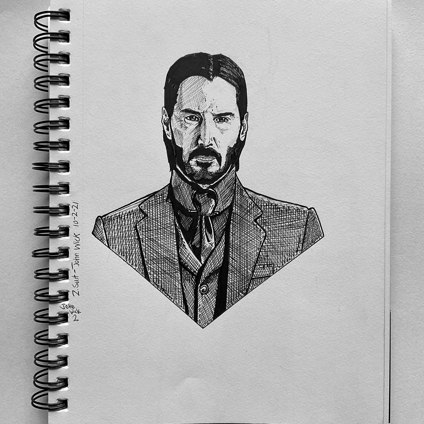 John Wick: Pressed Suit | Traditional Drawing