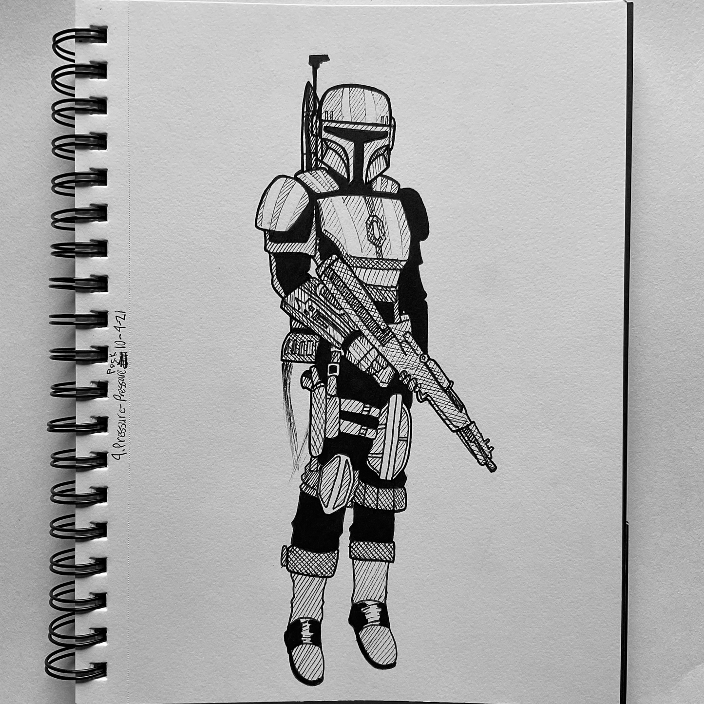 The Mandalorian: Flyer | Traditional Drawing