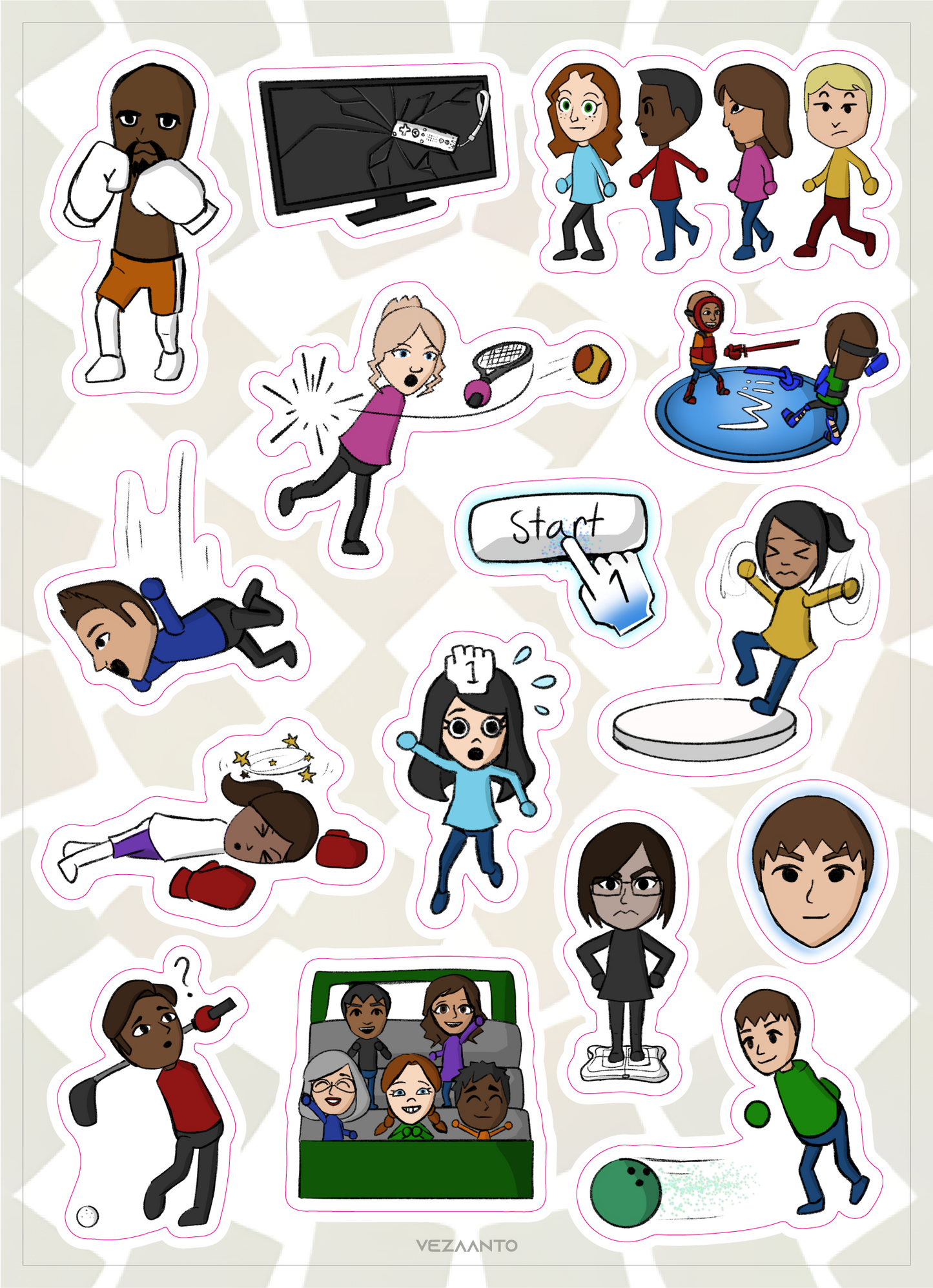 Mii | Sticker Sheet