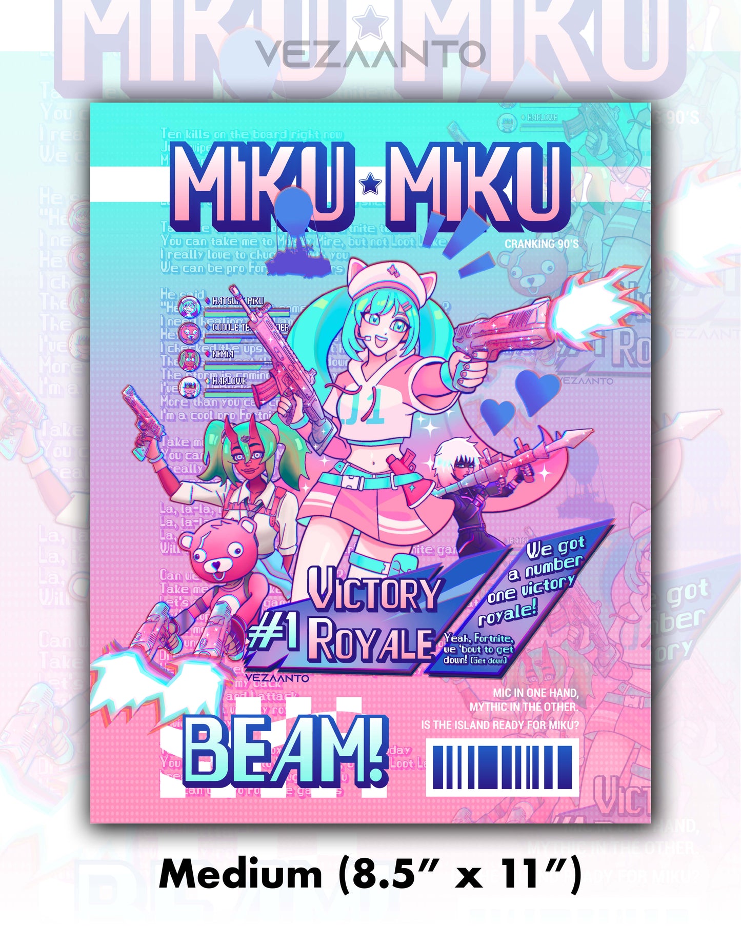 Hatsune Miku: Victory Royale | Print