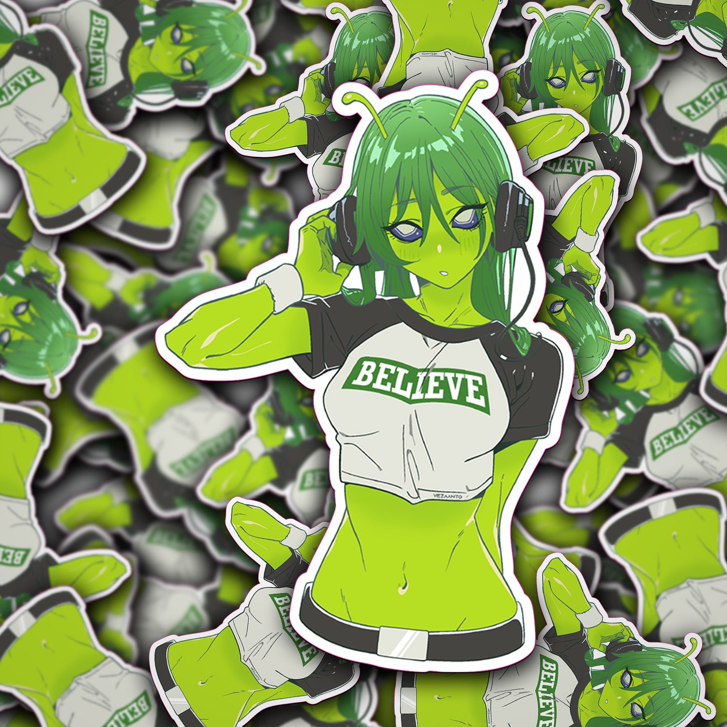 Alien Girl | Sticker – Vezaanto