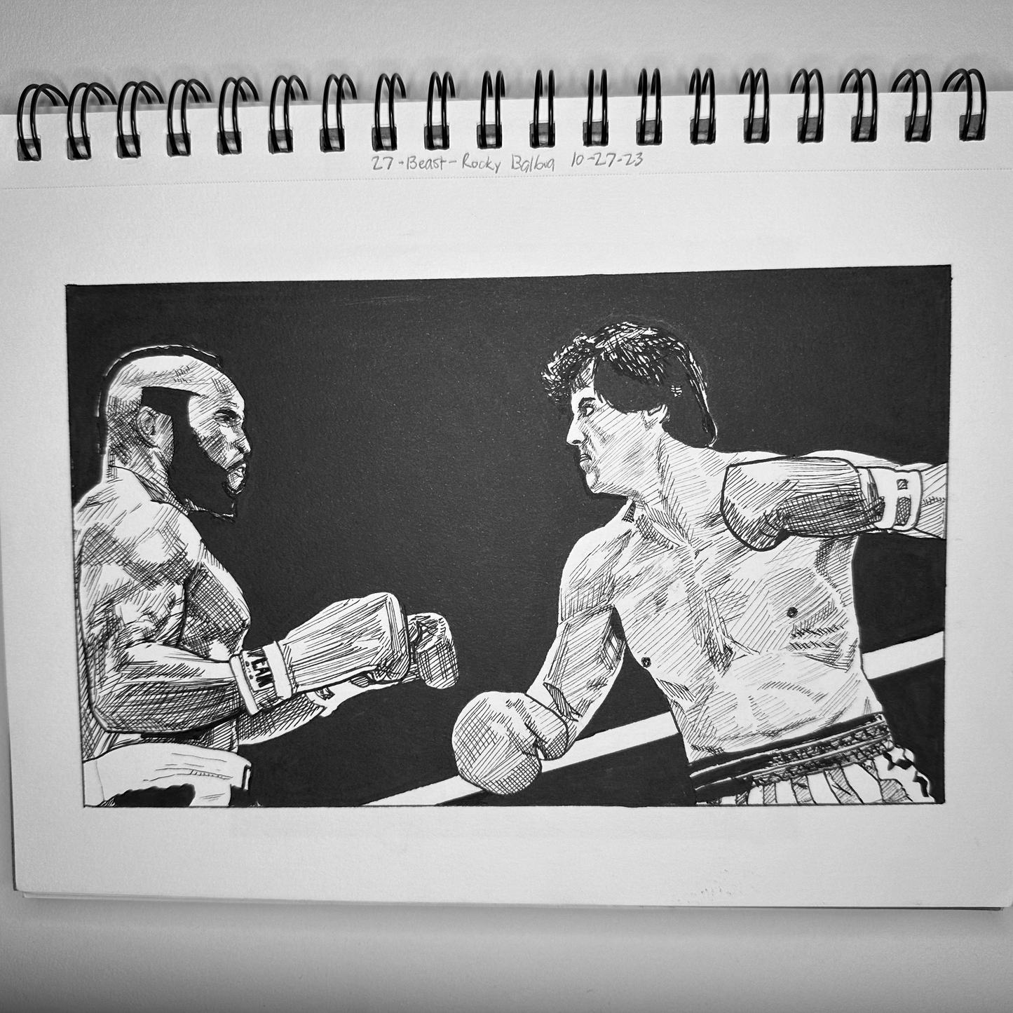 Rocky vs. Clubber Lang | Traditional Drawing