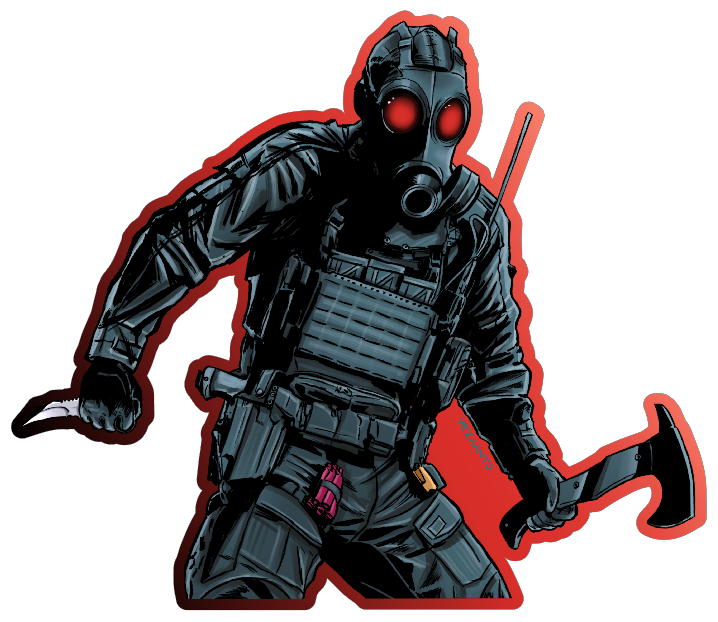 The Commander | Sticker