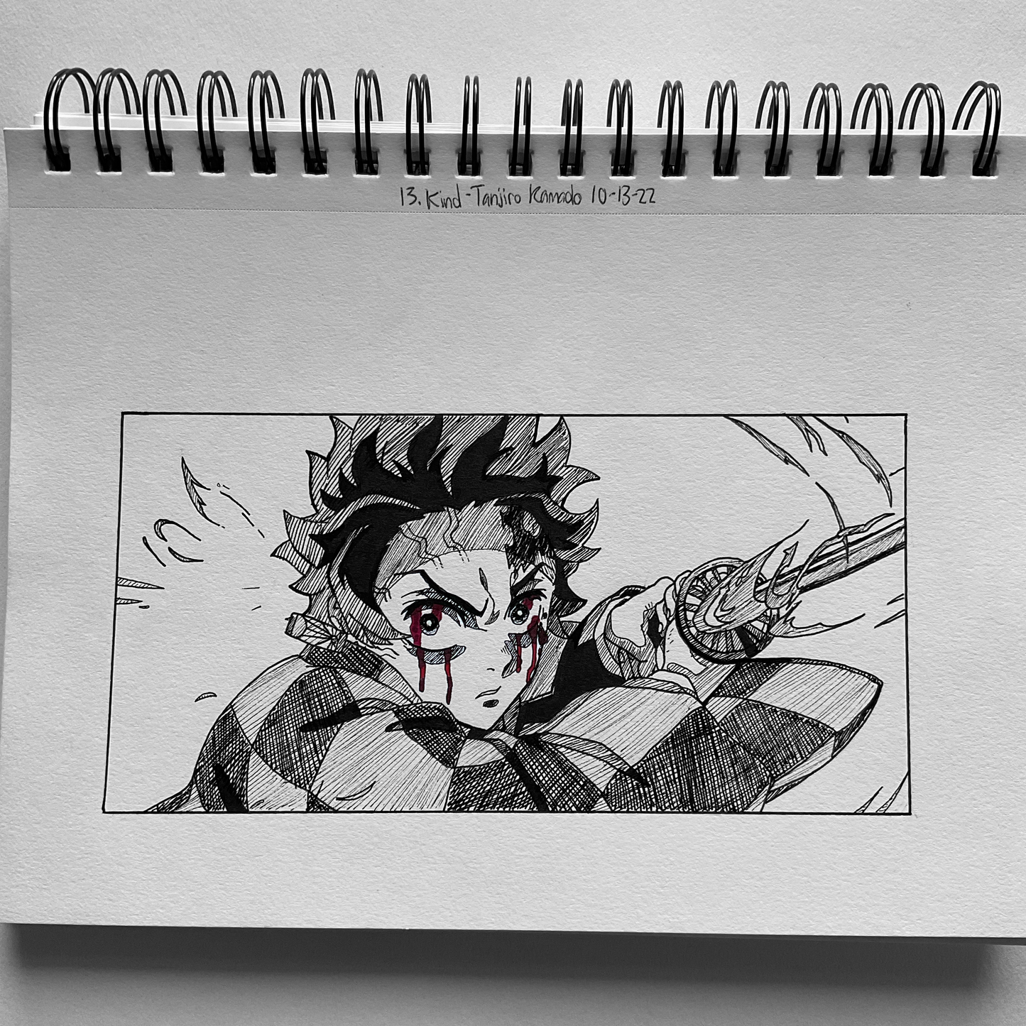 Tanjiro: Unwavering Focus | Traditional Drawing