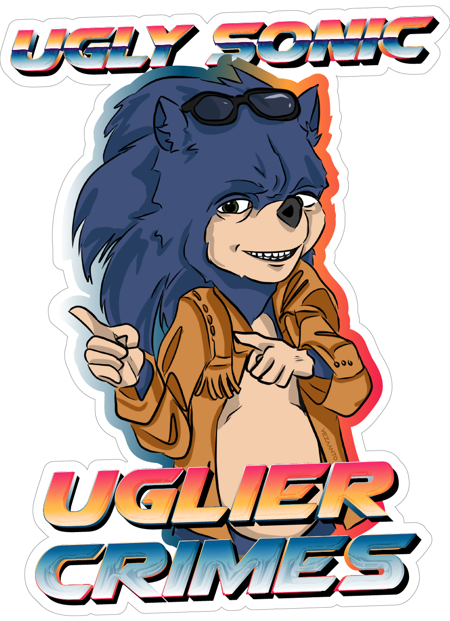 Ugly Sonic | Sticker