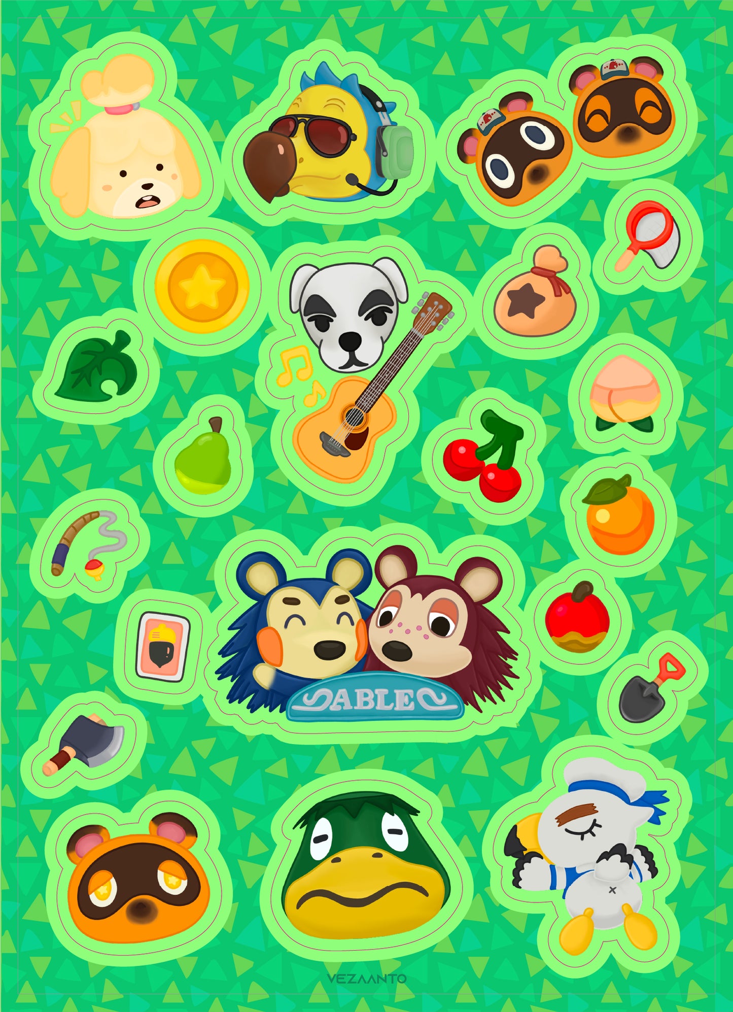 Animal Crossing: Icons | Sticker Sheet