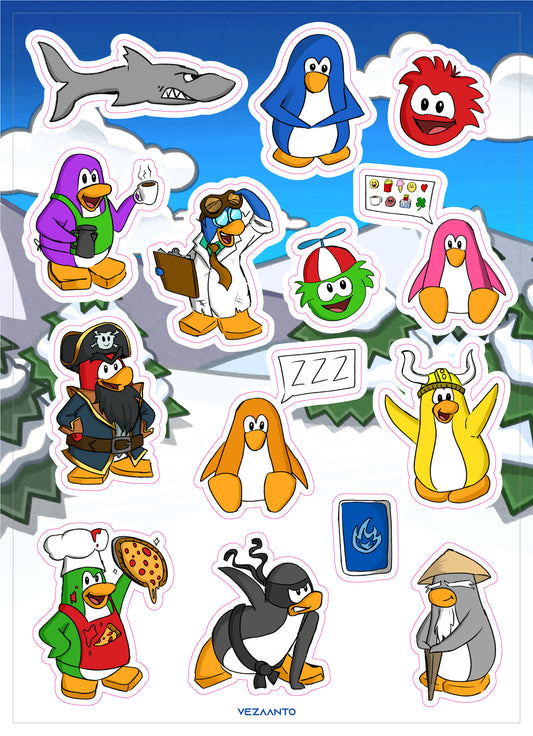 Club Penguin: Icons | Sticker Sheet