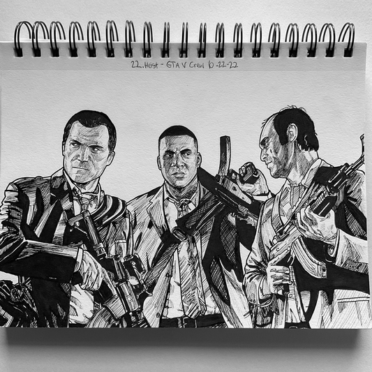 Grand Theft Auto V: Crew | Traditional Drawing