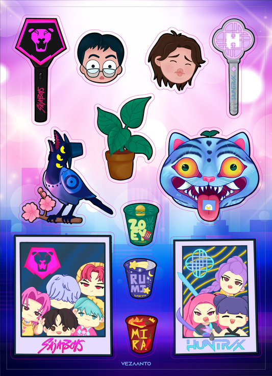 KPop Demon Hunters | Sticker Sheet