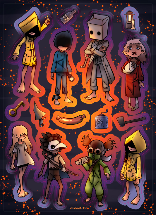 Little Nightmares: Survivors | Sticker Sheet