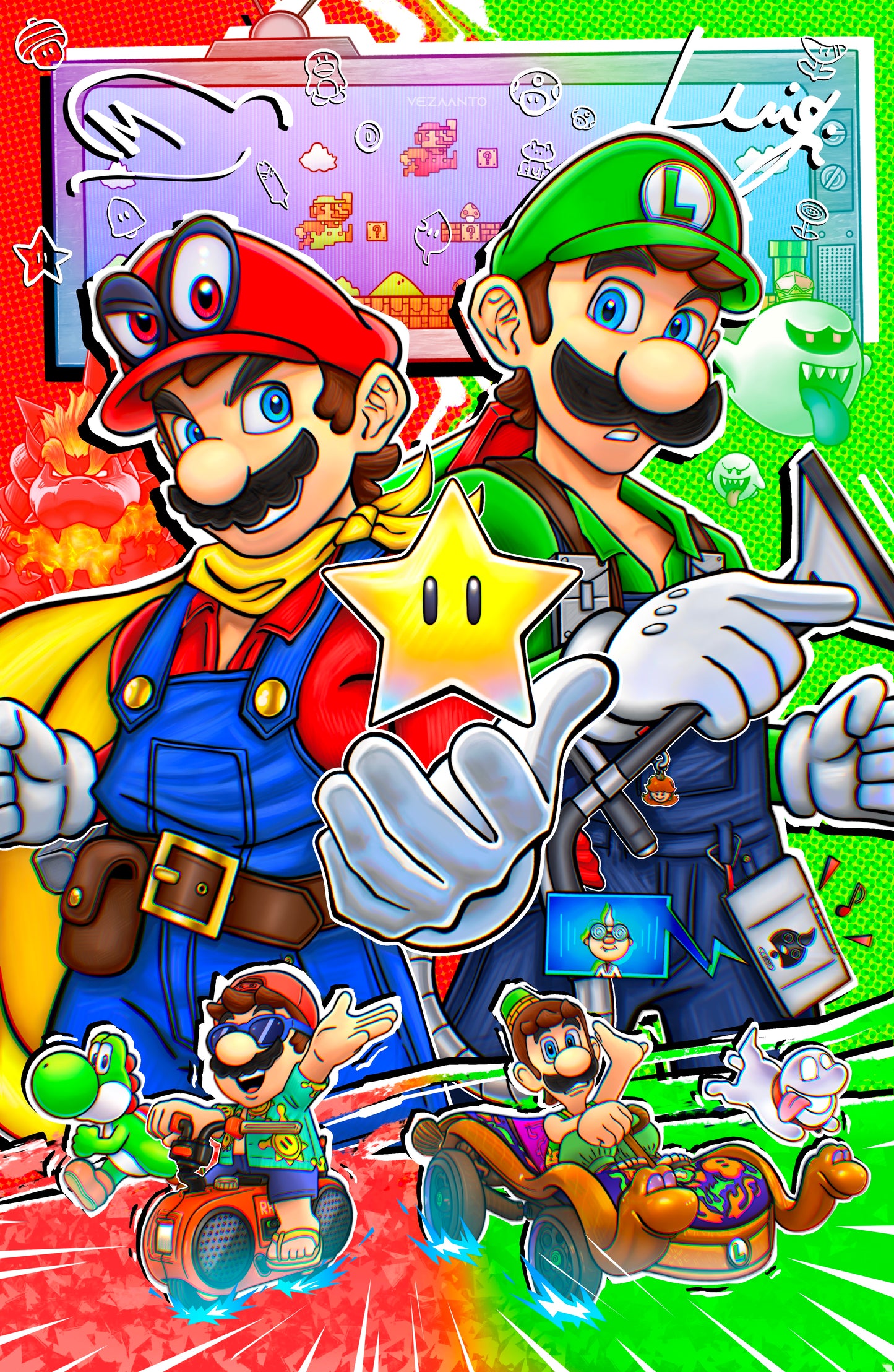 Mario & Luigi | Print