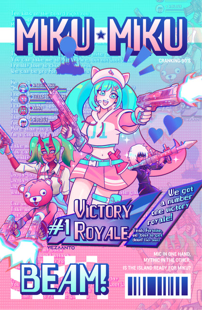 Hatsune Miku: Victory Royale | Print