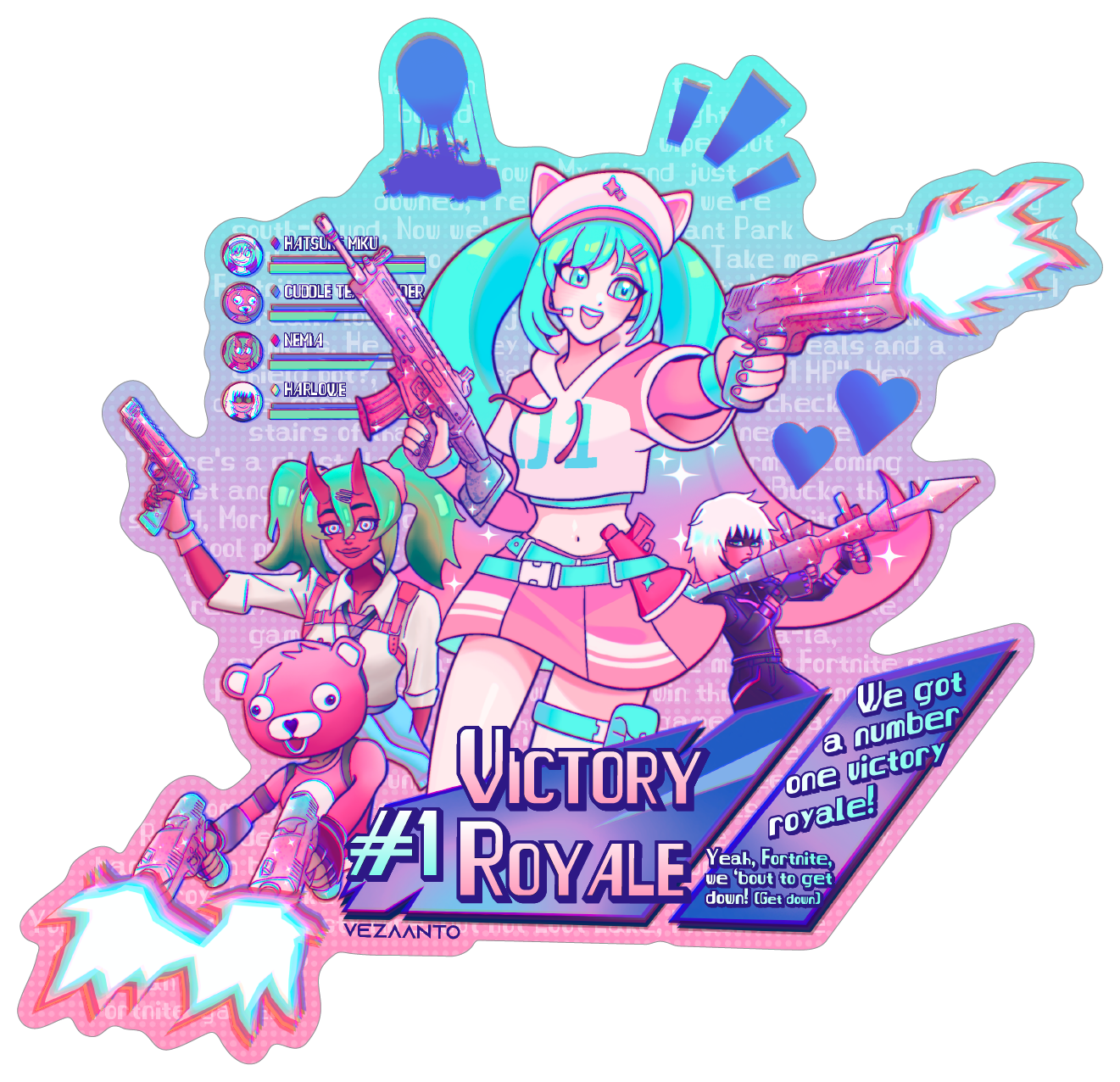 Hatsune Miku: Victory Royale | Sticker