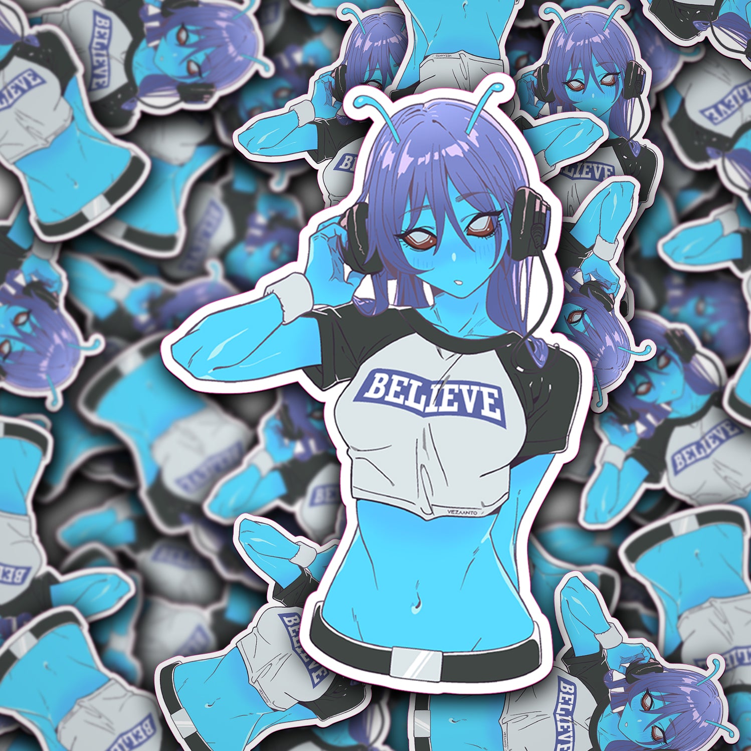 Alien Girl | Sticker – Vezaanto