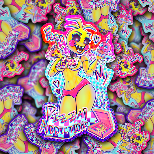 Chica: Pizza Addiction | Sticker