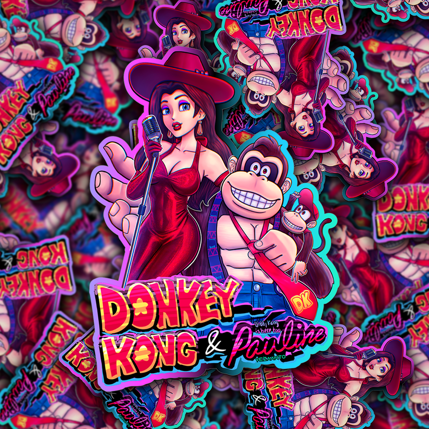 Donkey Kong & Pauline | Sticker
