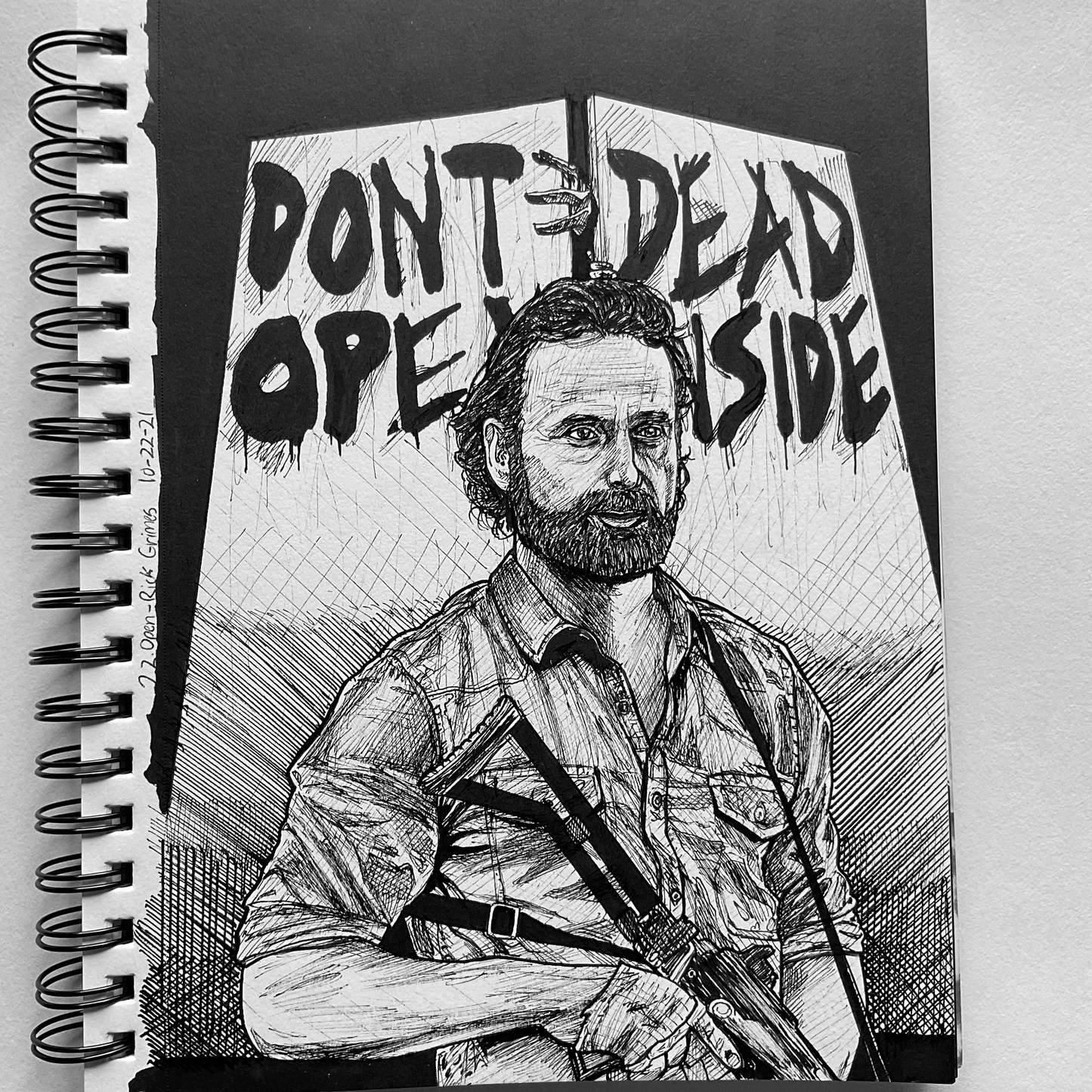 Rick Grimes: Don't Open Dead Inside | Traditional Drawing