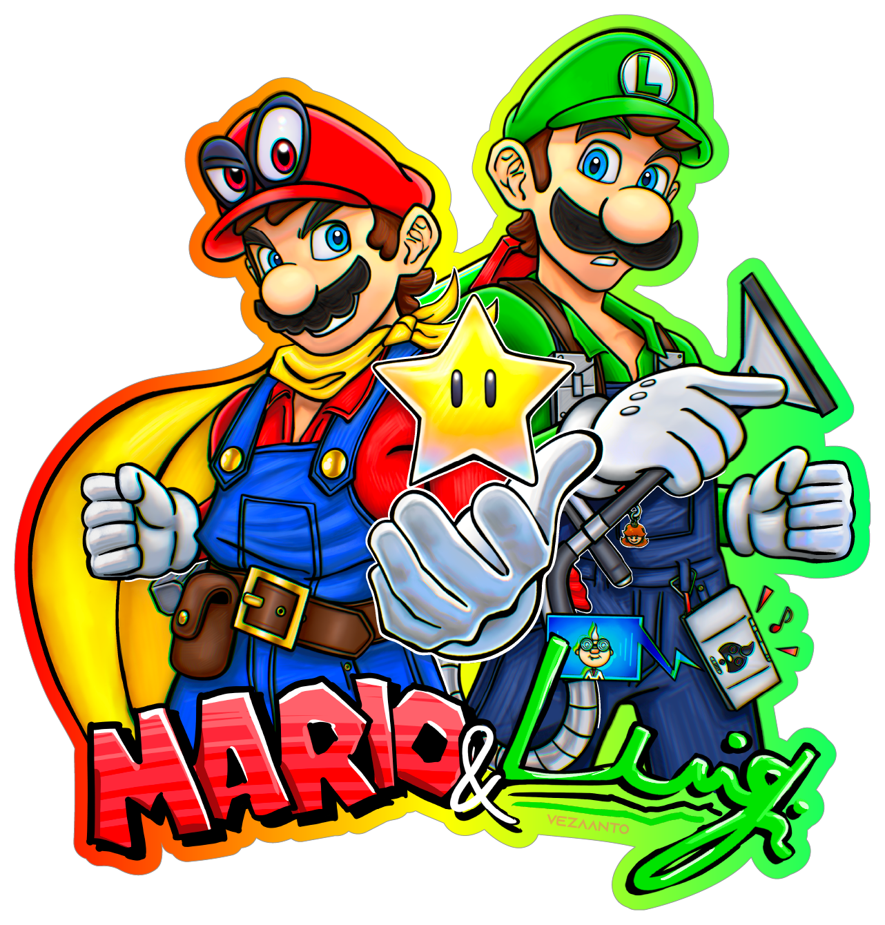 Mario & Luigi | Sticker