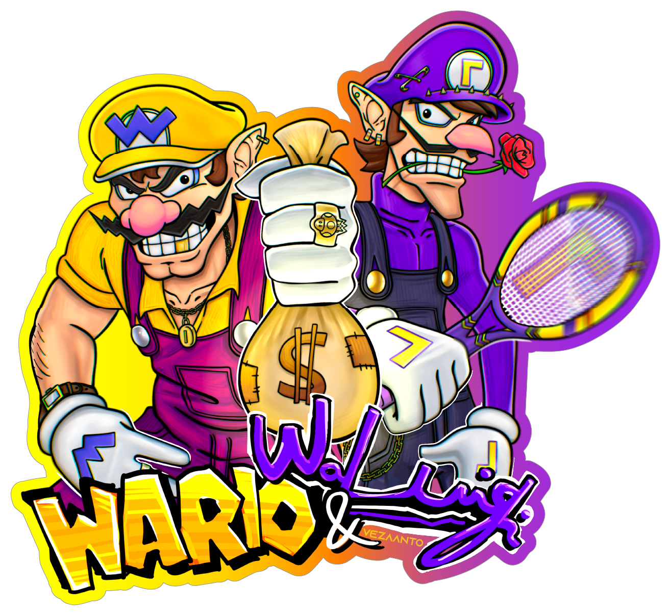 Wario & Waluigi | Sticker