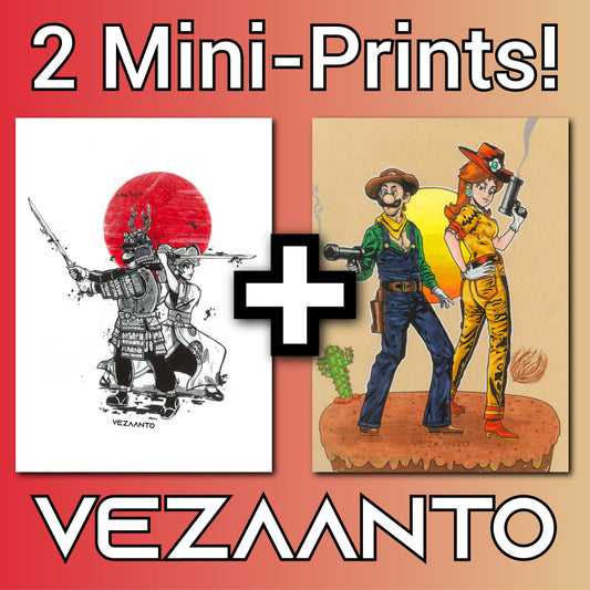 Super Mario Bros.: Showdown | 2 Mini-Prints | Bundle