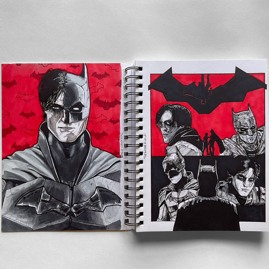 The Batman: Shattered - Spread | Traditional Drawing
